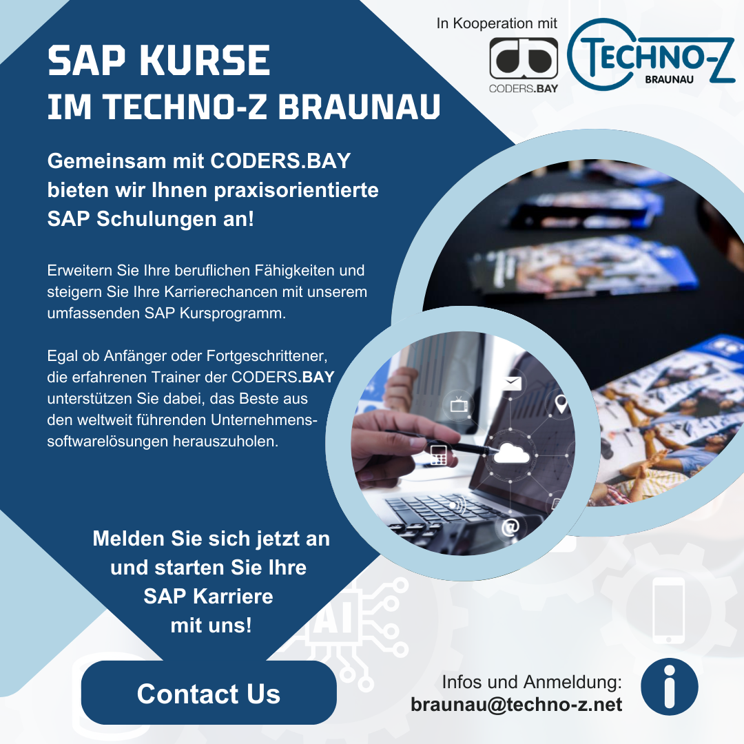 SAP-Kurse 2025 im Techno-Z Braunau
